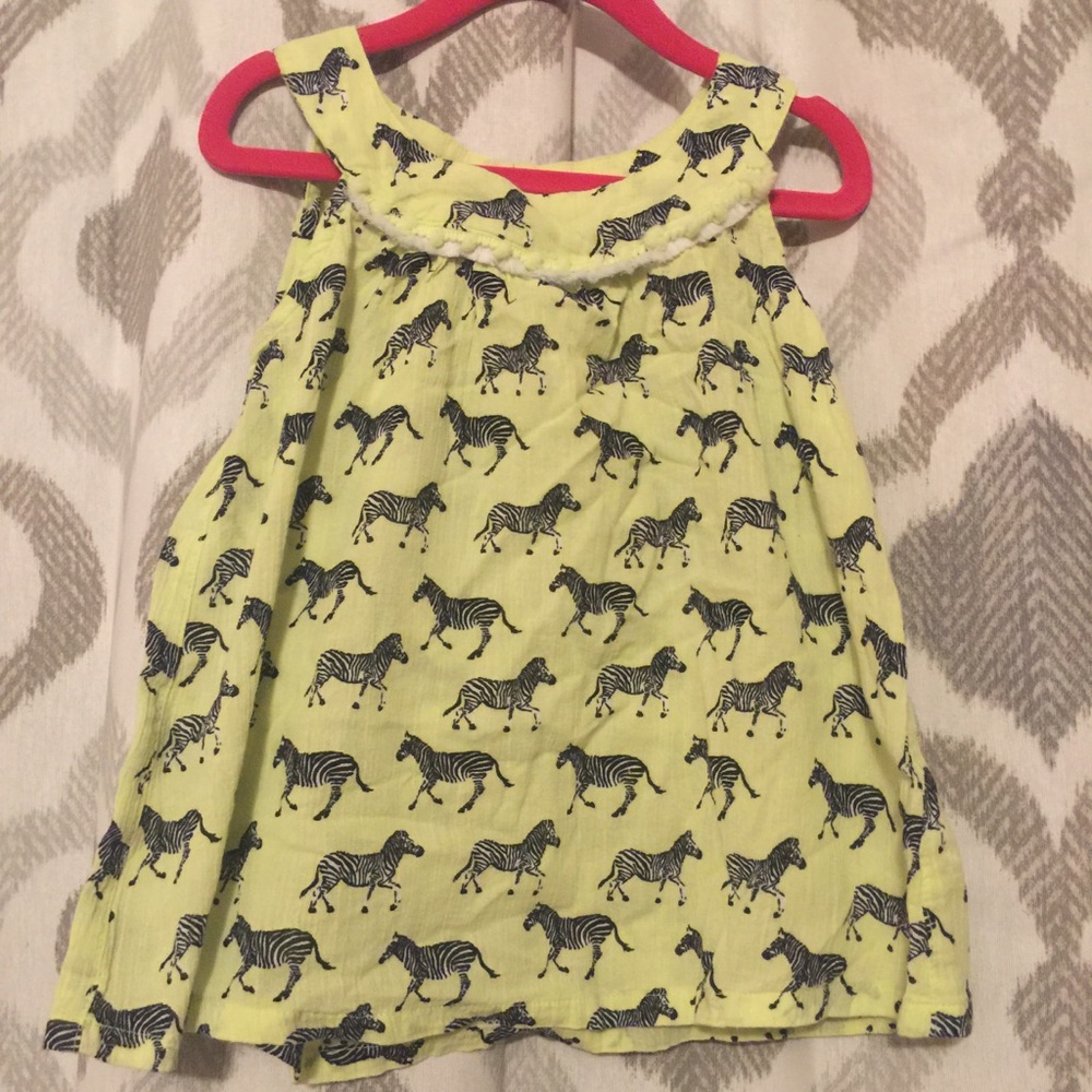 ❤️ 🌟SALE🌟❤️ Lime green zebra tunic